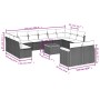 Set de sofás de jardín y cojines 13 pzas ratán sintético negro de , Conjuntos de jardín - Ref: Foro24-3258849, Precio: 851,94...