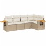 Juego de sofás jardín con cojines 5 pzas ratán sintético beige de , Conjuntos de jardín - Ref: Foro24-3259188, Precio: 400,16...