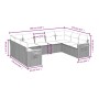 Set de sofás de jardín 9 pzas con cojines ratán sintético beige de , Conjuntos de jardín - Ref: Foro24-3259517, Precio: 679,9...
