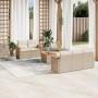 Juego de sofás jardín con cojines 6 pzas ratán sintético beige de , Conjuntos de jardín - Ref: Foro24-3258187, Precio: 419,02...