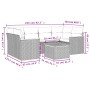 Set sofás de jardín 7 piezas y cojines ratán sintético beige de , Conjuntos de jardín - Ref: Foro24-3258201, Precio: 492,68 €...