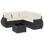 Set de sofás de jardín 6 piezas y cojines ratán sintético negro de , Conjuntos de jardín - Ref: Foro24-3253693, Precio: 391,9...