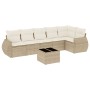 Set sofás de jardín 7 piezas y cojines ratán sintético beige de , Conjuntos de jardín - Ref: Foro24-3253735, Precio: 525,22 €...