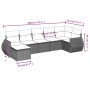 Set sofás de jardín 7 piezas y cojines ratán sintético beige de , Conjuntos de jardín - Ref: Foro24-3254016, Precio: 467,58 €...