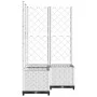 Jardinera con enrejado PP blanco 80x80x136 cm de , Maceteros y jardineras - Ref: Foro24-153286, Precio: 121,69 €, Descuento: %