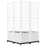 Jardinera con enrejado PP blanco 80x80x136 cm de , Maceteros y jardineras - Ref: Foro24-153286, Precio: 121,69 €, Descuento: %