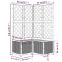 Jardinera con enrejado PP blanco 80x80x136 cm de , Maceteros y jardineras - Ref: Foro24-153286, Precio: 121,69 €, Descuento: %