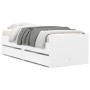 Estructura de cama con cajones blanco 90x190 cm de , Camas y somieres - Ref: Foro24-3207350, Precio: 173,43 €, Descuento: %