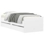 Estructura de cama con cajones blanco 90x190 cm de , Camas y somieres - Ref: Foro24-3207350, Precio: 173,43 €, Descuento: %