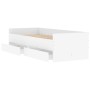 Estructura de cama con cajones blanco 90x190 cm de , Camas y somieres - Ref: Foro24-3207350, Precio: 173,43 €, Descuento: %