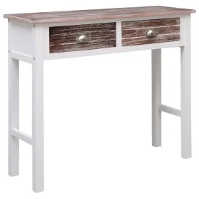 Mesa consola de madera marrón 90x30x77 cm de vidaXL, Mesas auxiliares - Ref: Foro24-284144, Precio: 85,69 €, Descuento: %