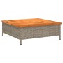 Cubierta para base sombrilla ratán PE acacia gris 70x70x25 cm de , Accesorios para sombrillas - Ref: Foro24-365953, Precio: 6...