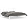 Estructura de cama de metal con cabecero blanco 183x213 cm de , Camas y somieres - Ref: Foro24-355615, Precio: 89,64 €, Descu...