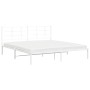 Estructura de cama de metal con cabecero blanco 183x213 cm de , Camas y somieres - Ref: Foro24-355615, Precio: 89,64 €, Descu...