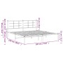 Estructura de cama de metal con cabecero blanco 183x213 cm de , Camas y somieres - Ref: Foro24-355615, Precio: 89,64 €, Descu...