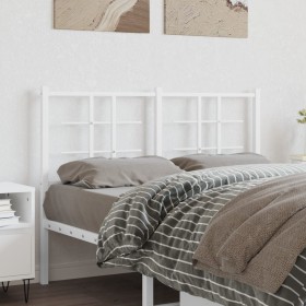 Cabecero de metal blanco 120 cm de , Cabeceros y pies de cama - Ref: Foro24-355641, Precio: 31,54 €, Descuento: %