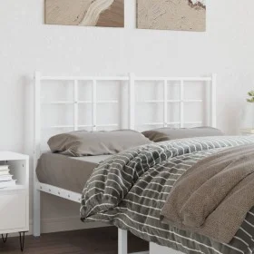 White metal headboard 120 cm by , Headboards and footboards - Ref: Foro24-355641, Price: 31,01 €, Discount: %