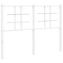 Cabecero de metal blanco 120 cm de , Cabeceros y pies de cama - Ref: Foro24-355641, Precio: 31,54 €, Descuento: %