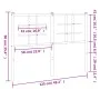 Kopfteil aus weißem Metall, 120 cm von , Kopf- und Fußteile - Ref: Foro24-355641, Preis: 31,01 €, Rabatt: %