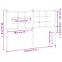 Cabecero de metal blanco 140 cm de , Cabeceros y pies de cama - Ref: Foro24-355643, Precio: 38,25 €, Descuento: %