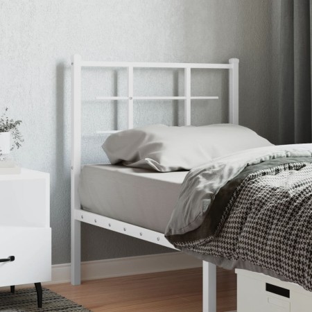 Cabecero de metal blanco 75 cm de , Cabeceros y pies de cama - Ref: Foro24-355636, Precio: 19,83 €, Descuento: %