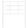 Cabecero de metal blanco 75 cm de , Cabeceros y pies de cama - Ref: Foro24-355636, Precio: 19,83 €, Descuento: %