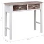 Mesa consola de madera marrón 90x30x77 cm de vidaXL, Mesas auxiliares - Ref: Foro24-284144, Precio: 85,69 €, Descuento: %