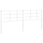 Cabecero de metal blanco 200 cm de , Cabeceros y pies de cama - Ref: Foro24-355648, Precio: 34,58 €, Descuento: %