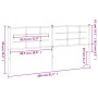 Cabecero de metal blanco 200 cm de , Cabeceros y pies de cama - Ref: Foro24-355648, Precio: 34,58 €, Descuento: %