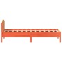 Estructura cama con cabecero madera pino marrón cera 90x200 cm de , Camas y somieres - Ref: Foro24-842621, Precio: 96,62 €, D...