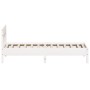 Estructura de cama con cabecero madera pino blanco 90x190 cm de , Camas y somieres - Ref: Foro24-842675, Precio: 91,20 €, Des...