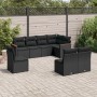 Set de sofás de jardín 8 piezas y cojines ratán sintético negro de , Conjuntos de jardín - Ref: Foro24-3258443, Precio: 521,5...
