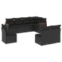 Set de sofás de jardín 8 piezas y cojines ratán sintético negro de , Conjuntos de jardín - Ref: Foro24-3258443, Precio: 521,5...