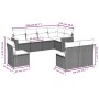 Set de sofás de jardín 8 piezas y cojines ratán sintético negro de , Conjuntos de jardín - Ref: Foro24-3258443, Precio: 521,5...