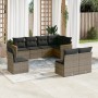 Set de sofás de jardín 8 pzas y cojines ratán sintético gris de , Conjuntos de jardín - Ref: Foro24-3258448, Precio: 475,81 €...