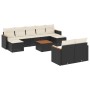 Set de sofás de jardín 10 pzas cojines ratán sintético negro de , Conjuntos de jardín - Ref: Foro24-3258808, Precio: 564,34 €...