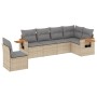 Juego de sofás jardín con cojines 6 pzas ratán sintético beige de , Conjuntos de jardín - Ref: Foro24-3259259, Precio: 429,56...