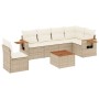 Set sofás de jardín 7 piezas y cojines ratán sintético beige de , Conjuntos de jardín - Ref: Foro24-3259265, Precio: 513,97 €...