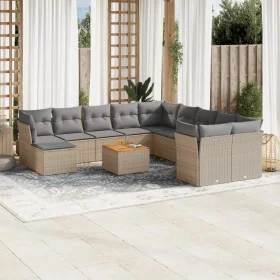 Set de sofás de jardín 12 pzas y cojines ratán sintético marrón de , Conjuntos de jardín - Ref: Foro24-3223980, Precio: 695,6...