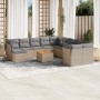 Set de sofás de jardín 12 pzas y cojines ratán sintético marrón de , Conjuntos de jardín - Ref: Foro24-3223980, Precio: 695,2...
