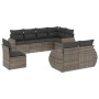 Set de sofás de jardín 8 pzas y cojines ratán sintético gris de , Conjuntos de jardín - Ref: Foro24-3253977, Precio: 593,78 €...