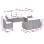 Set de sofás de jardín 8 pzas y cojines ratán sintético gris de , Conjuntos de jardín - Ref: Foro24-3253977, Precio: 593,78 €...