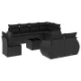 Set de sofás de jardín 8 piezas y cojines ratán sintético negro de , Conjuntos de jardín - Ref: Foro24-3253982, Precio: 621,0...