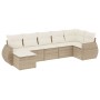 Set sofás de jardín 7 piezas y cojines ratán sintético beige de , Conjuntos de jardín - Ref: Foro24-3254015, Precio: 500,95 €...