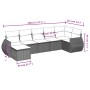 Set sofás de jardín 7 piezas y cojines ratán sintético beige de , Conjuntos de jardín - Ref: Foro24-3254015, Precio: 500,95 €...