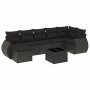 Set de sofás de jardín 8 piezas y cojines ratán sintético negro de , Conjuntos de jardín - Ref: Foro24-3254022, Precio: 505,8...