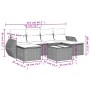 Set de comedor de jardín 7 pzas y cojines ratán sintético negro de , Conjuntos de jardín - Ref: Foro24-3254062, Precio: 434,6...