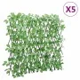 Enrejado expansible hiedra artificial verde 5 uds 180x65 cm de , Paneles de vallas - Ref: Foro24-366587, Precio: 135,74 €, De...