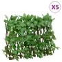 Enrejado expandible hiedra artificial verde 5 uds 180x30 cm de , Paneles de vallas - Ref: Foro24-366585, Precio: 63,85 €, Des...