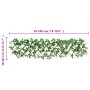Enrejado expandible hiedra artificial verde 5 uds 180x30 cm de , Paneles de vallas - Ref: Foro24-366585, Precio: 58,38 €, Des...